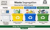 Installation of Color-Coded Waste Segregation Bins at the School of Nursing and Midwifery