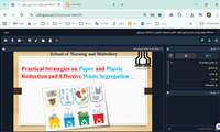 Faculty of Nursing and Midwifery Hosts Training Virtual Workshop on Paper and Plastic Reduction and Effective Waste Segregation for Students